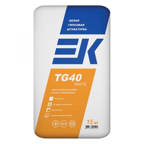 Штукатурка ЕК TG 40 white 15 кг.(50шт)