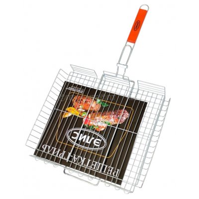 Решетка для барбекю 45*39*5,5см ГЛУБОКАЯ СУПЕРБОЛЬШАЯ, общая длина 71см