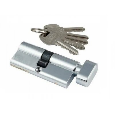 Личинка для замка S-Locked C-202-60 CP  к/вертушка, хром