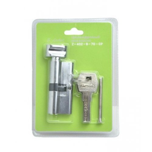 Личинка для замка S-Locked Z-402-B-70-CP Blister к/вертушка, хром