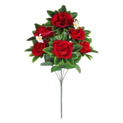 Букет роз бархатных 6цв. 42см