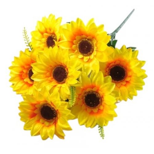 Букет подсолнухов 7цв. 57см