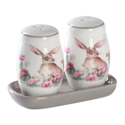 Набор для специй 2шт "Зайка" солонка, перечница 130мл, 11,5*6,2*8,8см