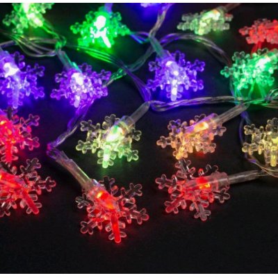 Электрогирлянда "Снежинки малые" 5м 20LED,мульти