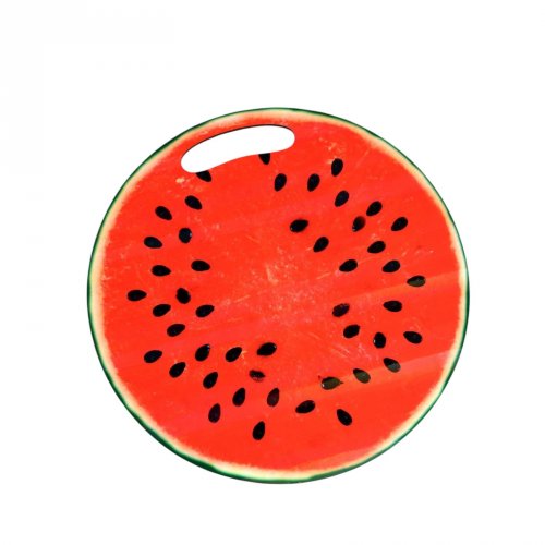 Доска разделочная и сервировочная круглая кухонная 