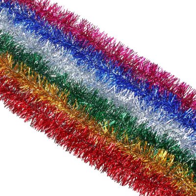 Мишура 200*5см, ПВХ,  6цветов