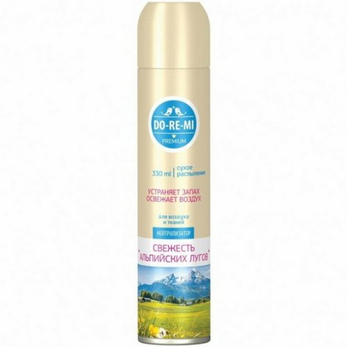 Освежитель воздуха Нейтрализатор запахов Свежесть альпийских лугов 330мл ДО-РЕ-МИ (12)