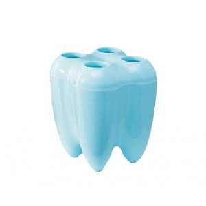 Подставка "Дента" для зуб. щеток на 4 щетки, 10*8*8см, цвет МИКС