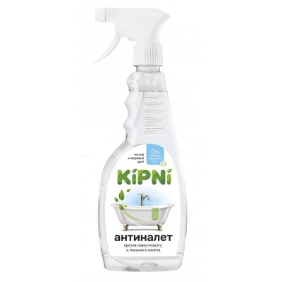 Средство для ванной комнаты АНТИНАЛЕТ KIPNI 0,5л с триггером (уп.12)