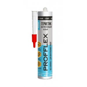 Герметик PROFFLEX акриловый белый 260мл (уп.15)
