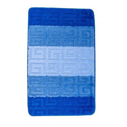 Коврик для ванной BOMBINI ZEBRA  50*80см голубой BLUE