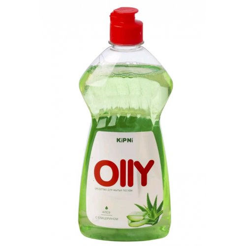 Жидкость для мытья посуды KIPNI OLLY алоэ 485мл (уп.20)