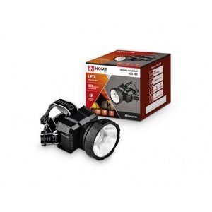Фонарь налобный аккум. IN HOME HLA 08B 1св/д(150lm), 9ч, 2 реж., з/у 220V ЧЕРНЫЙ