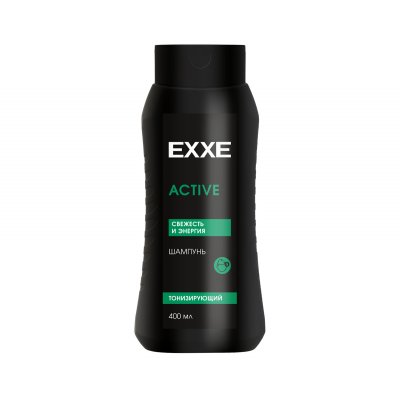 EXXE MEN Шампунь 400мл Актив спорт Увлажняющий ACTIVE  /ЧЗ ГТИН
