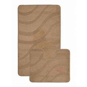 Набор ковриков 2шт SYMPHONY 60*100/50*60см L.BROWN (светло-коричневый) 2546