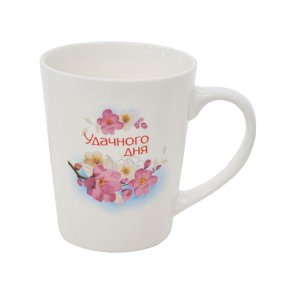 Кружка 260мл Удачного дня, 9oz к9с-1278, фарфор