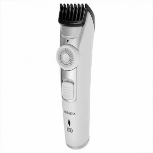 Машинка для стрижки 2 в 1 DELTA LUX DE-4208A  для волос и бороды, регулировка 1-20мм , белый