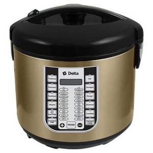 Мультиварка DELTA DL-6518, 900Вт, 5л, 28 ПРОГРАММ, книга рецептов (уп.4)