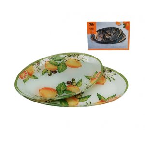 Набор блюд овальных 2пр. Lavenir 24,5*17,5/29,5*20 см, S4410A/2-FF-156 стекло