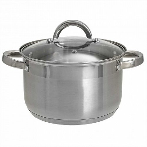 Кастрюля нерж. с крышкой 5,0л WEBBER BE-146/2 (индукц)