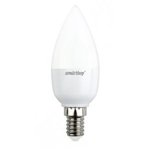 Лампа св/д Smartbuy свеча C37 E14 12W(960lm) 4000К 4K 37х115 матовая пластик SBL-C37-12-40K-E14