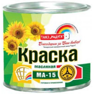 РАДУГА Краска МА 15 ярко-зеленая 6кг