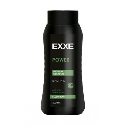EXXE MEN Шампунь 400мл Сила природы Бодрящий POWER /ЧЗ ГТИН