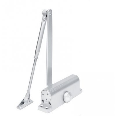 Доводчик NOTEDO DC-080-НО с фиксатором SILVER до 120кг