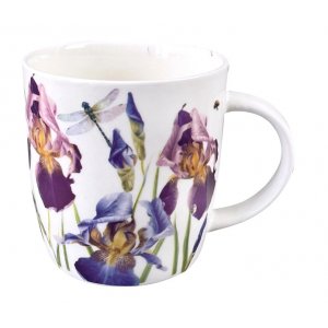 Кружка 360мл Ирисы, фарфор