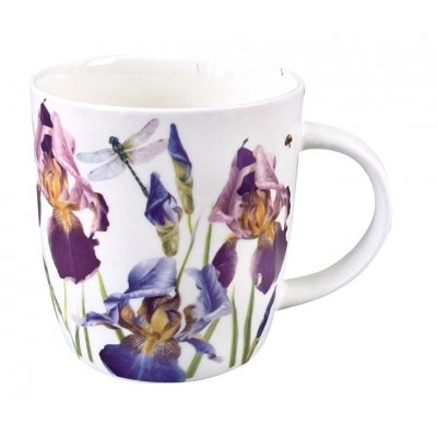 Кружка 360мл Ирисы, фарфор