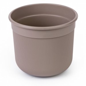 Горшок "Сканди" 10л (какао) (с дренажной вставкой) (уп.8)