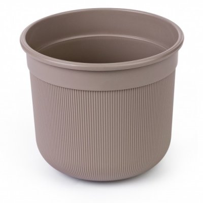 Горшок "Сканди" 10л (какао) (с дренажной вставкой) (уп.8)