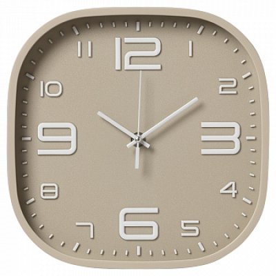 Часы настенные "Классика" квадрат 25*25см, бежевый
