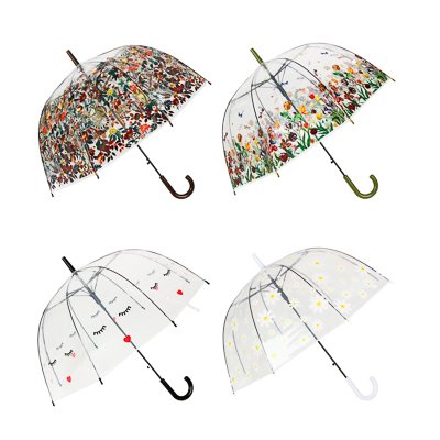 Зонт-трость женский, 8спиц, 60см, металл, пластик, ПВХ