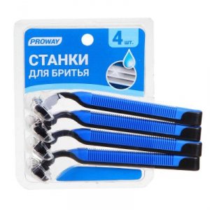 Станки для бритья с тройным лезвием 4шт для мужчин