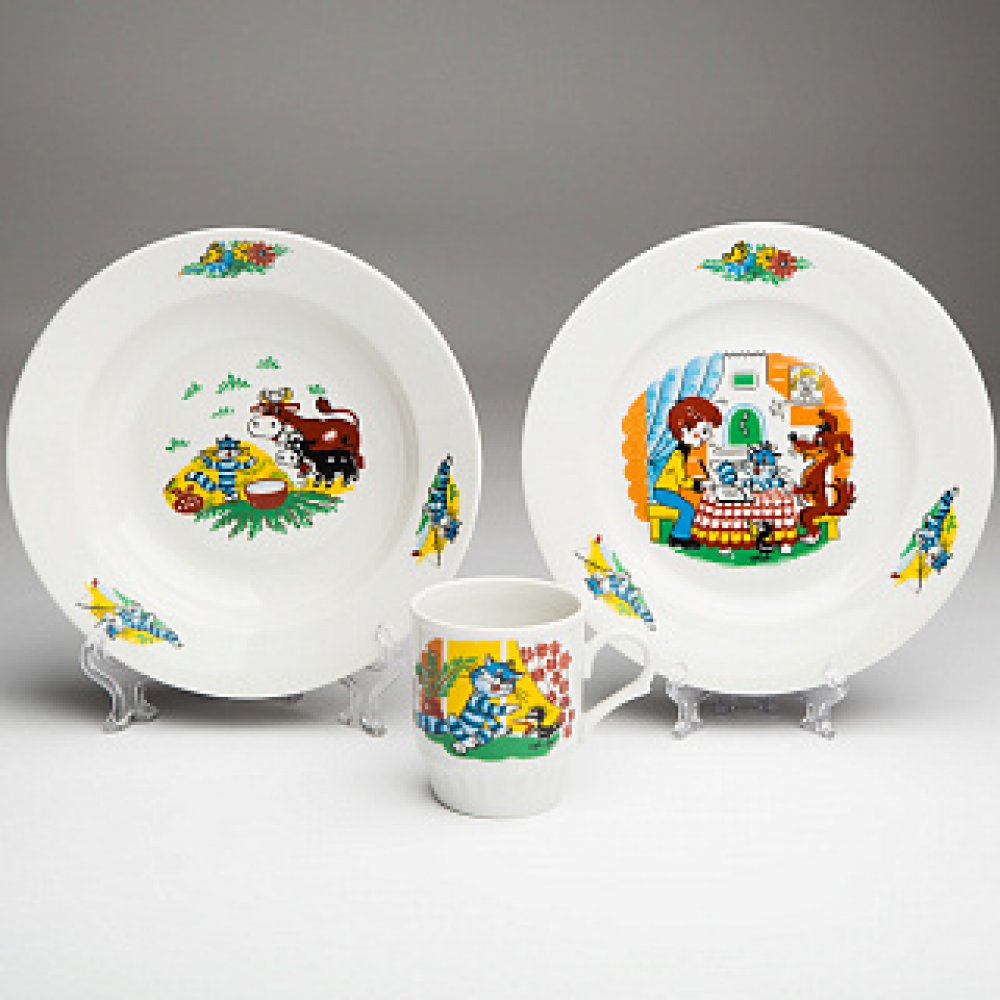 арт: 4с0467. набор детской фарфоровой посуды. детская посуда фарфор. фарфоровая посуда для детей. набор посуды для детей 3 предмета валберис.