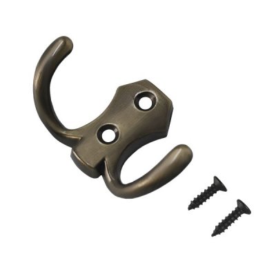 Крючок-вешалка СТАНДАРТ 306 B AB ст. бронза ЕВРОПАКЕТ