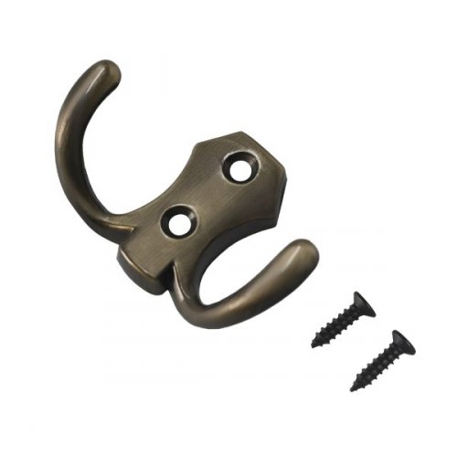 Крючок-вешалка СТАНДАРТ 306 B AB ст. бронза ЕВРОПАКЕТ