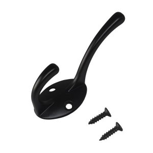 Крючок-вешалка СТАНДАРТ 603 BL матовый черный ЕВРОПАКЕТ