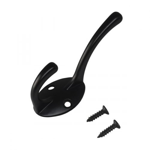 Крючок-вешалка СТАНДАРТ 603 BL матовый черный ЕВРОПАКЕТ