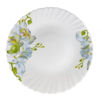 Тарелка десертная 19см Голубая орхидея, стеклокерамика