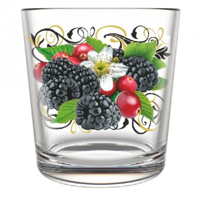 Набор стаканов стекло "Лесные ягоды" 250мл  6шт