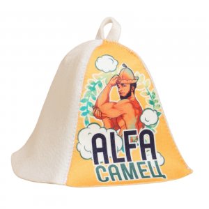 Шляпа для бани "ALFA Самец"