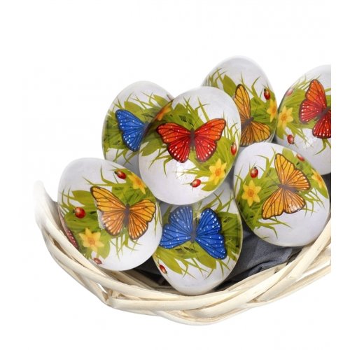 Термонаклейки на 7 яиц «Бабочки», 7,3*34,2см, 788954