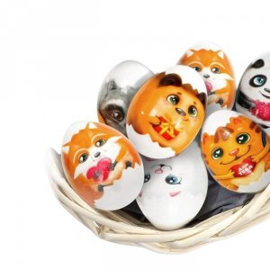 Термонаклейки на 7 яиц «Зверюшки», 7,3*34,2см, 572903