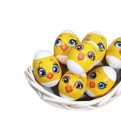 Термонаклейки на 7 яиц «Цыплята мордочки», 7,3*34,2см, 433982