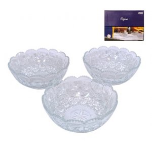 Набор салатников 6шт 265мл FUJIN 12,5х12,5х6,5см стекло в подарочной упаковке