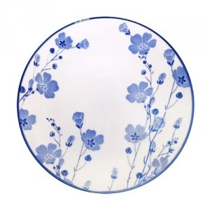Тарелка мелкая 20см Синяя вуаль