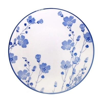Тарелка мелкая 20см Синяя вуаль
