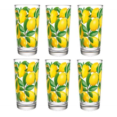 Набор стаканов стекло "Лимоны"" 6шт.